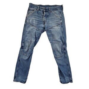 G Star Raw Men's Jeans Size 32x28 Reinforced Crotch and Knees EUC Streetwear